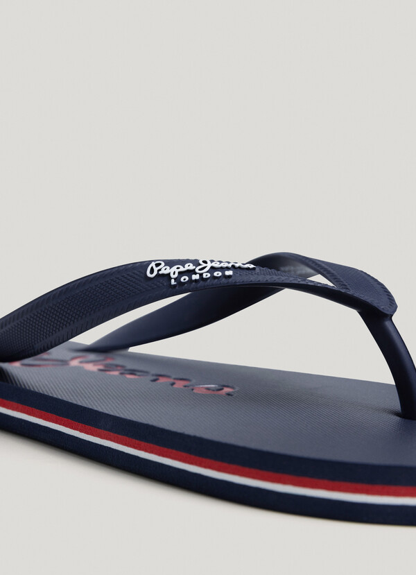 THREE-POINT BEACH FLIP FLOPS WITH LOGO
