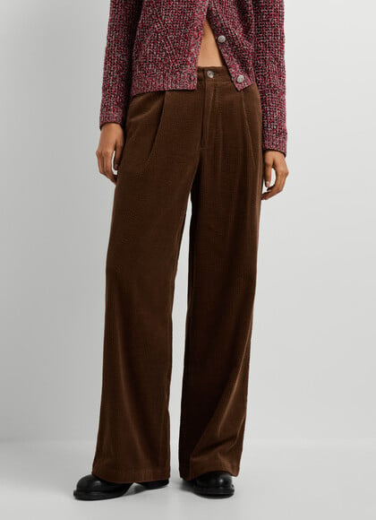 STRAIGHT FIT CORDUROY TROUSERS