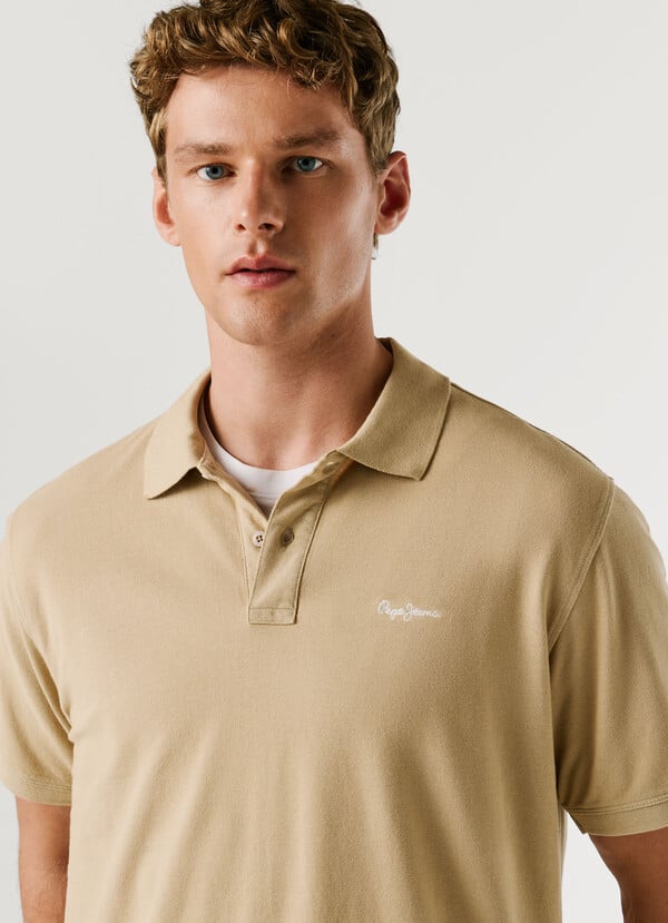 GARMENT DYED PIQUE POLO SHIRT