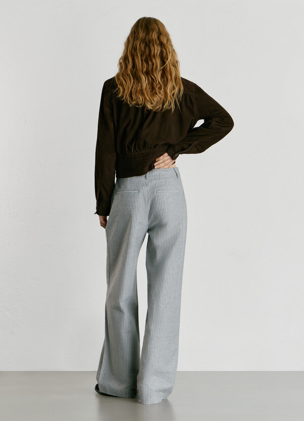 STRAIGHT STRIPED TROUSERS