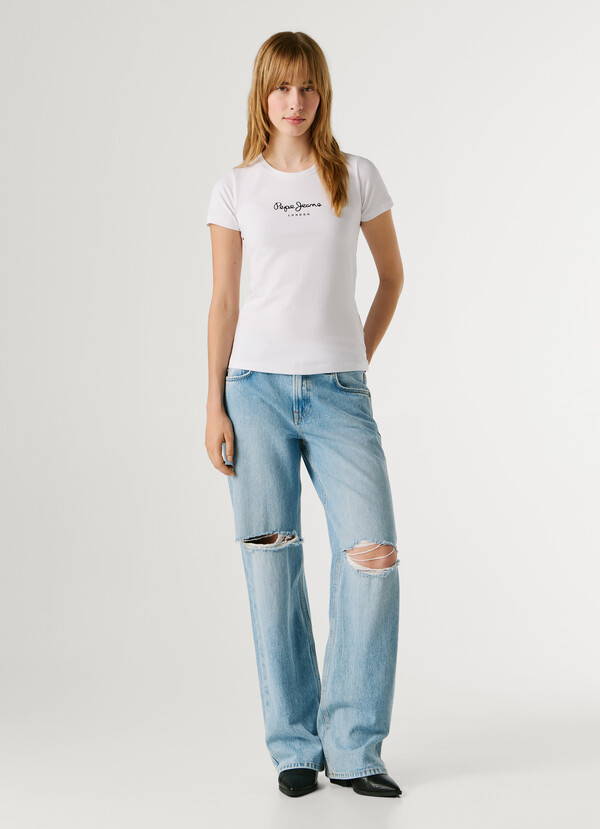 SLIM FIT LOGO PRINT T-SHIRT