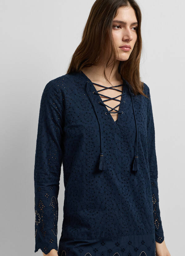 OPENWORK DETAIL MINI DRESS