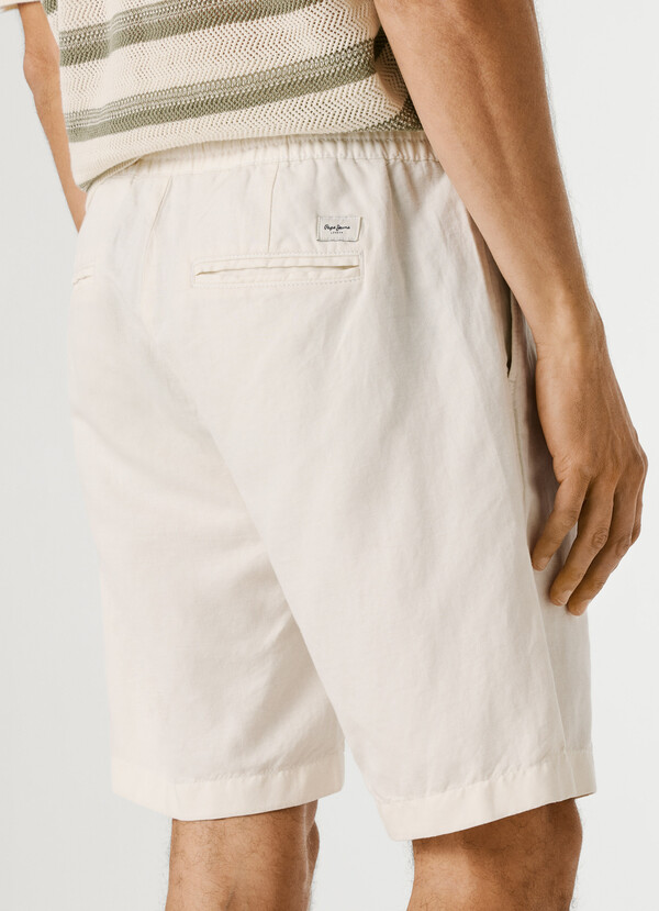 RELAXED FIT LINEN SHORTS