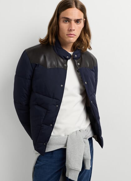 PADDED PUFFER JACKET WITH HIGH NECK