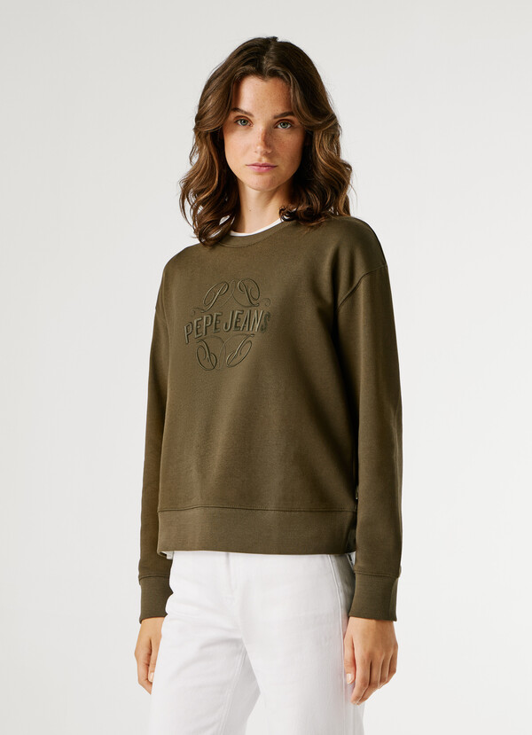 CREW NECK LOGO SWEATSHIRT