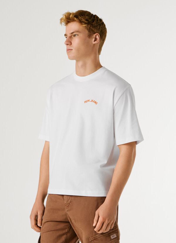 WIDE FIT BACK PRINT T-SHIRT