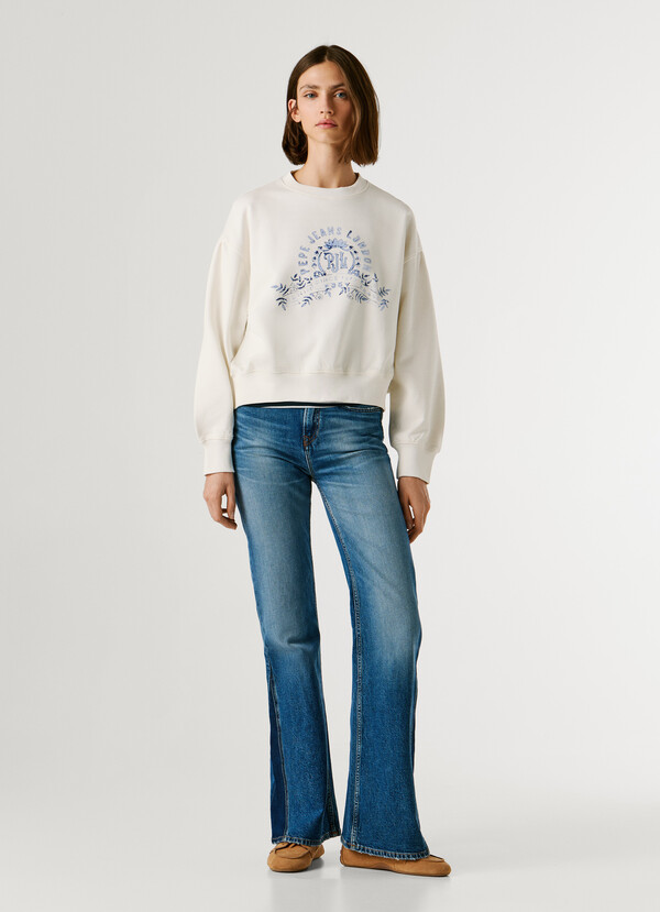 CREW NECK LOGO SWEATSHIRT