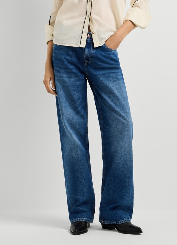 HAZEL - MID-RISE LOOSE FIT JEANS