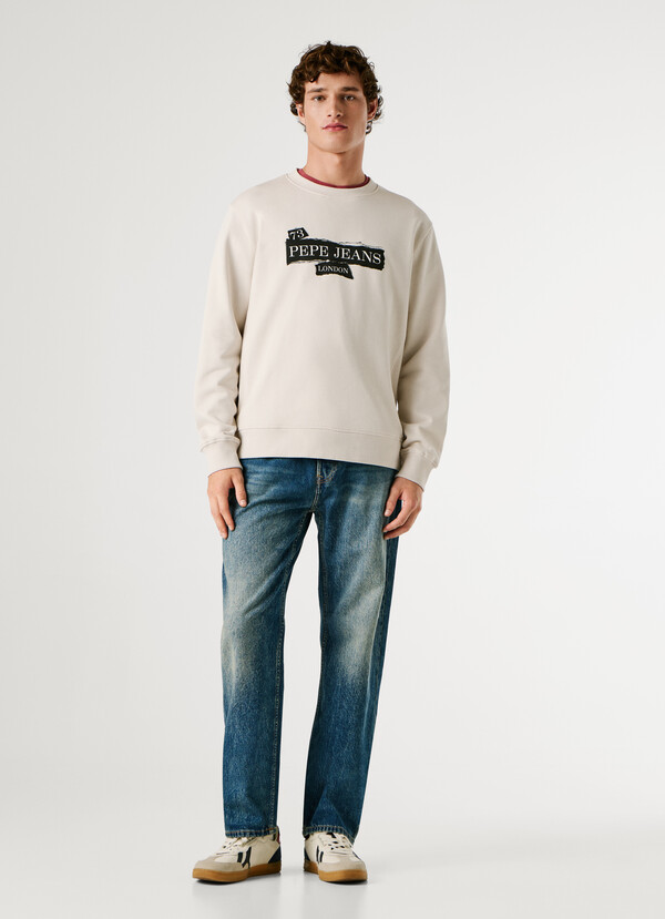 REGULAR FIT CREW NECK SWEATSHIRT