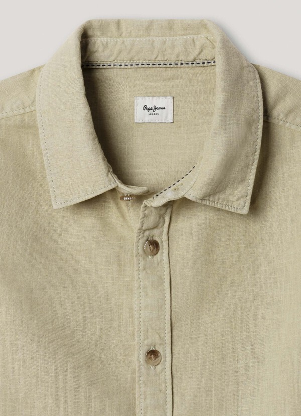 REGULAR FIT LINEN SHIRT