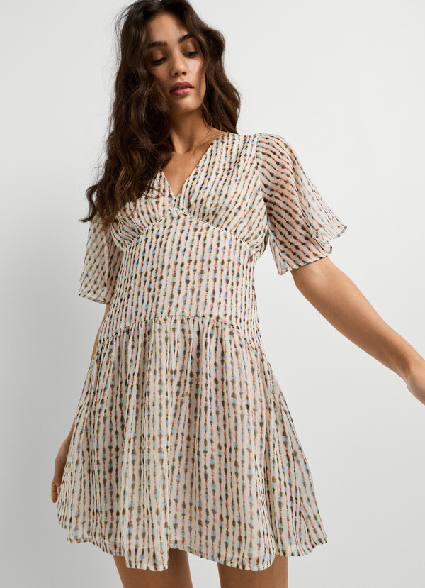 IKAT PRINT MINI DRESS