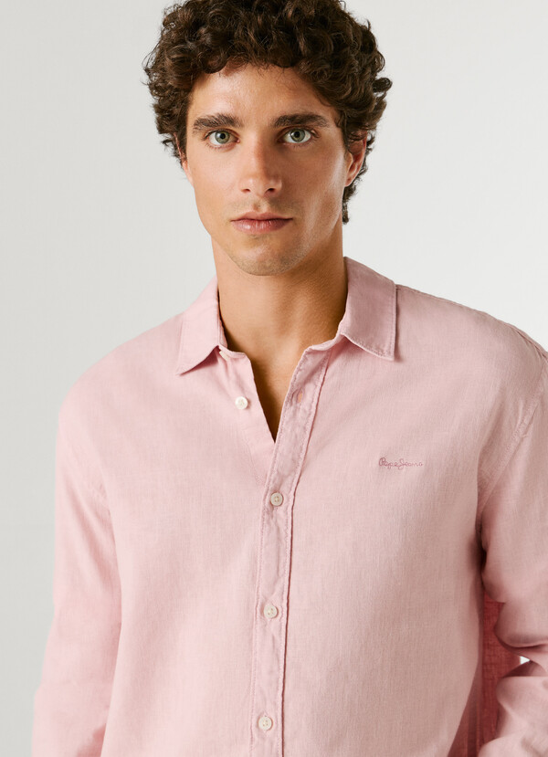 REGULAR FIT GARMENT DYED SHIRT