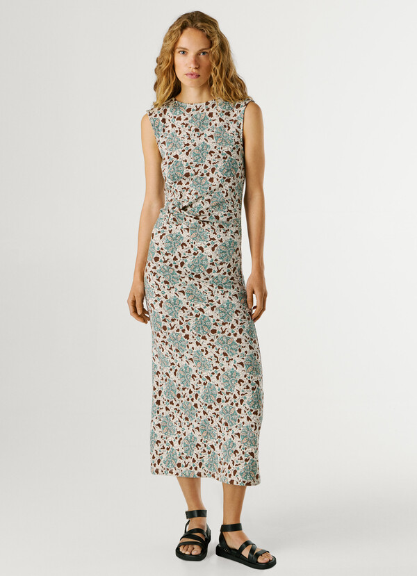 FLORAL PRINT MAXI DRESS