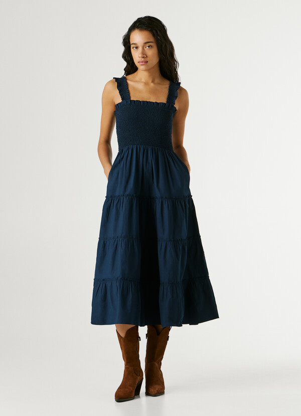POPLIN MAXI DRESS