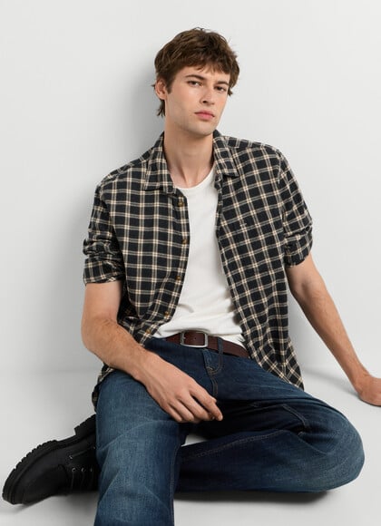 CASUAL FIT CHECKED SHIRT