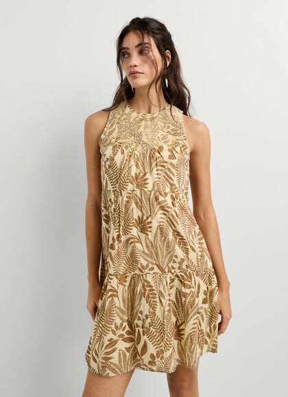 FLORAL PRINT MINI DRESS