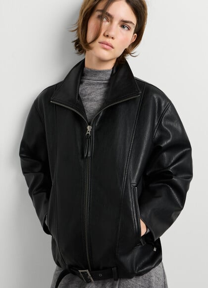 LEATHER EFFECT JACKET