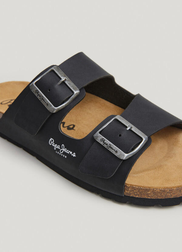 SANDALS WITH DOUBLE BUCKLE