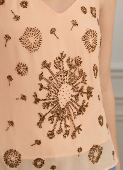 STRAPPY BLOUSE WITH STUD DETAILS