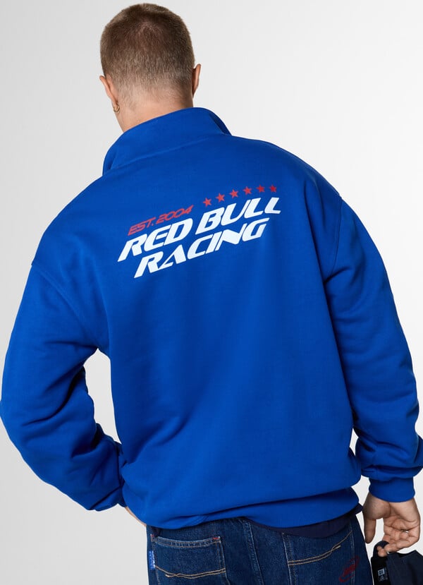 RELAXED FIT HALF-ZIP SWEATSHIRT
