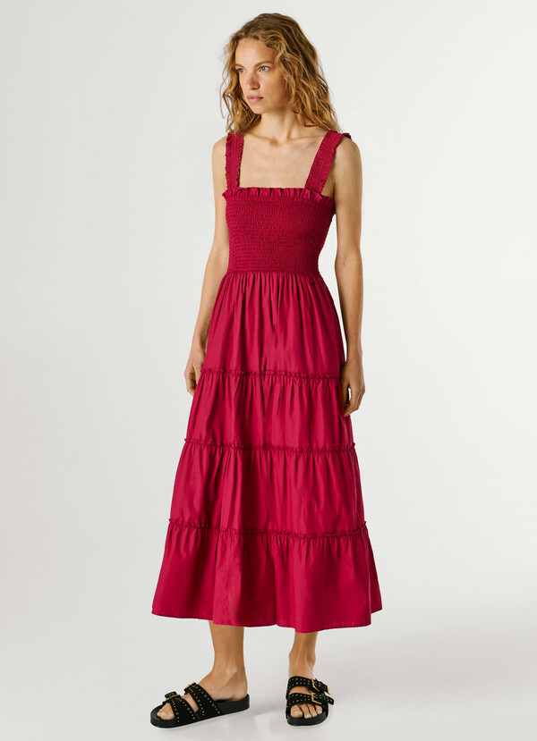 POPLIN MAXI DRESS