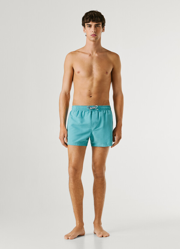 SWIM SHORTS WITH CIRCULAR LOGO