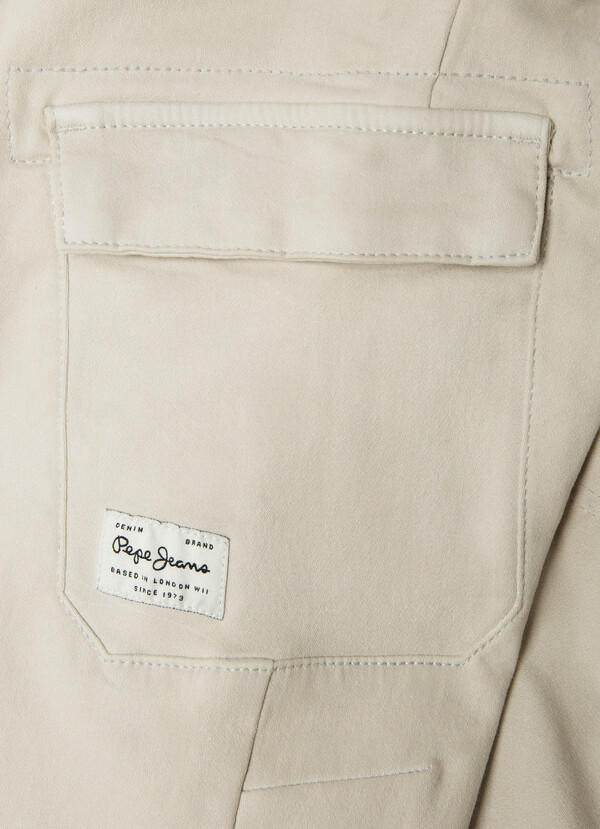 SLIM FIT CARGO TROUSERS