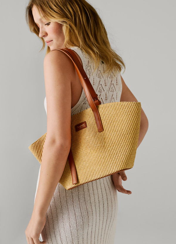 RAFFIA SHOPPER BAG