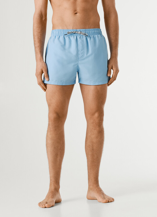 SWIM SHORTS WITH CIRCULAR LOGO
