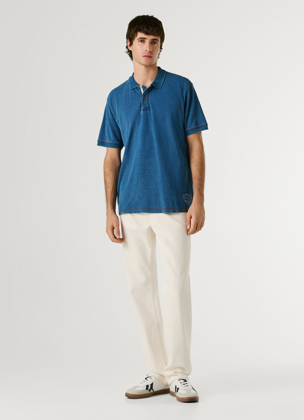 REGULAR FIT PIQU&Eacute; POLO
