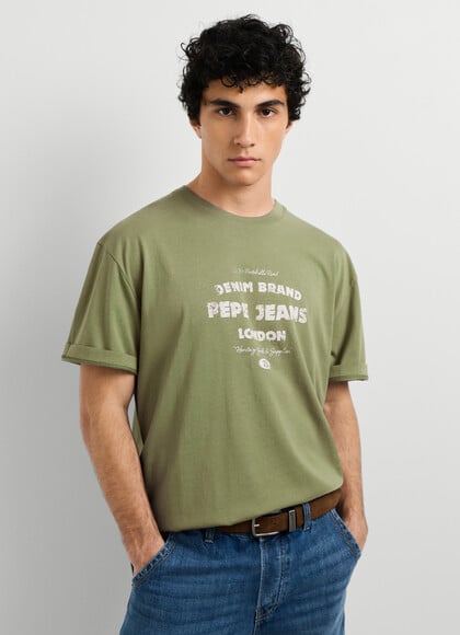 CASUAL FIT LOGO PRINT T-SHIRT