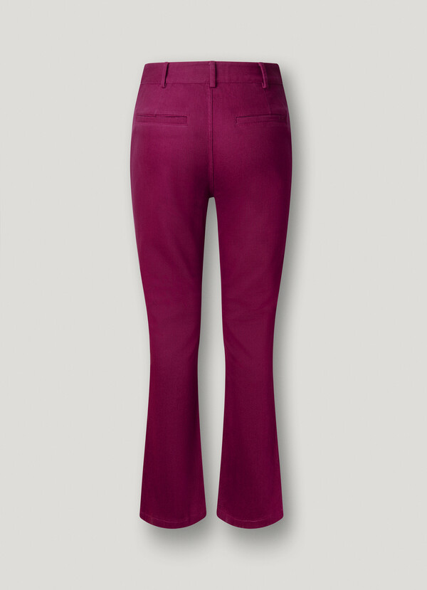 FLARE FIT STRETCH TROUSERS