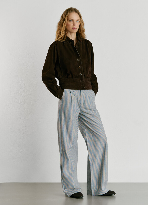 STRAIGHT STRIPED TROUSERS