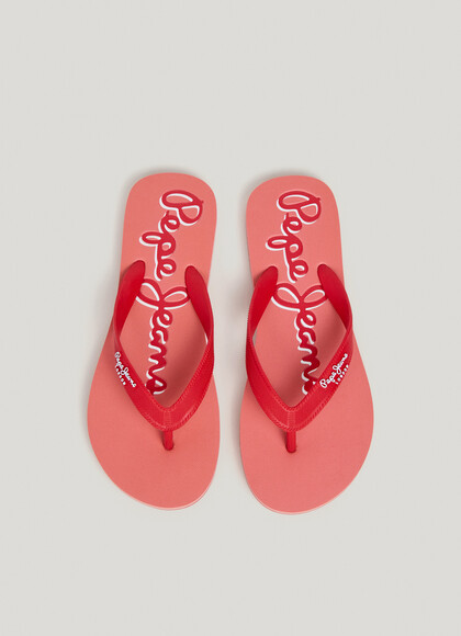BEACH FLIP FLOPS WITH LOGO