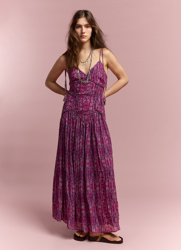ABSTRACT PRINT MAXI DRESS