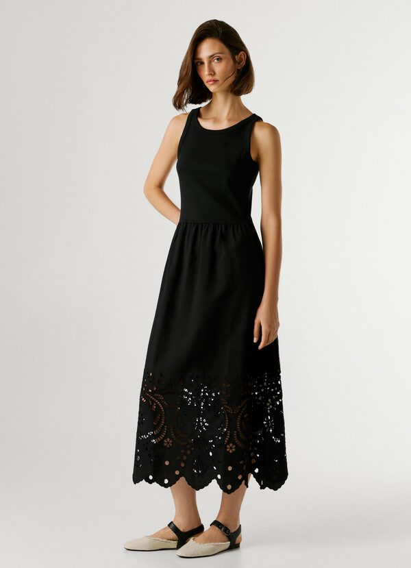 OPENWORK DETAIL MAXI DRESS