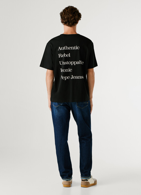 RELAXED FIT BACK PRINT T-SHIRT