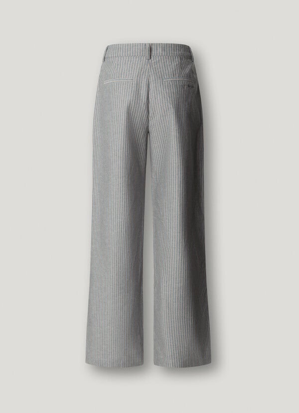 STRAIGHT STRIPED TROUSERS