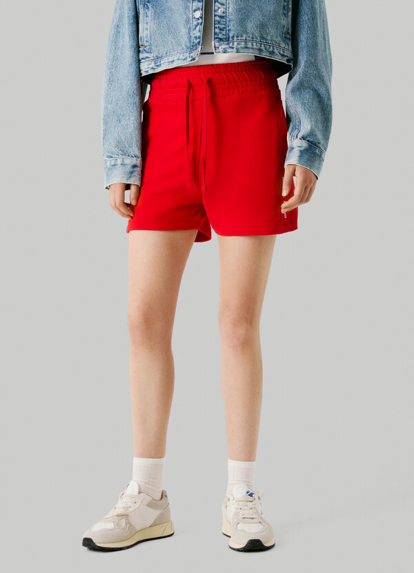 FLEECE SHORTS WITH ADJUSTABLE WAIST
