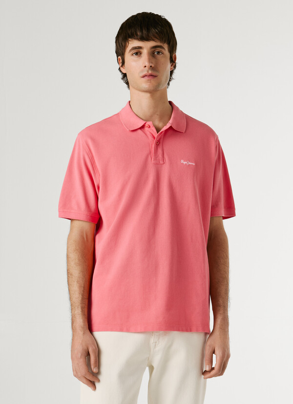 GARMENT DYED PIQUE POLO SHIRT