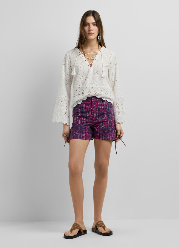 ABSTRACT PRINT SHORTS