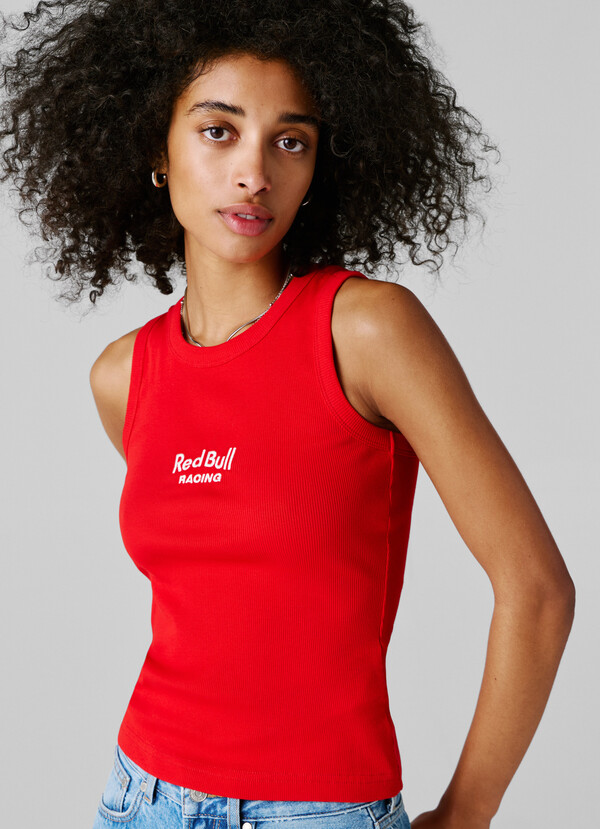 SLEEVELESS RIBBED TOP