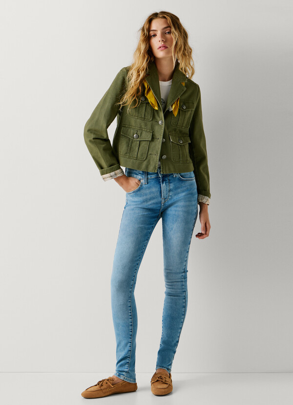 MID-RISE SKINNY FIT JEANS - REGENT