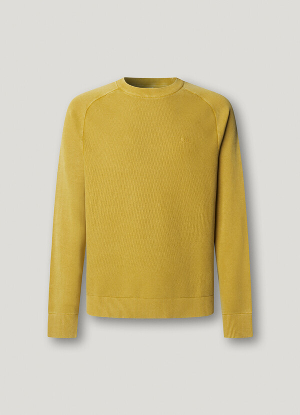 CREW NECK PIQU&Eacute; JUMPER