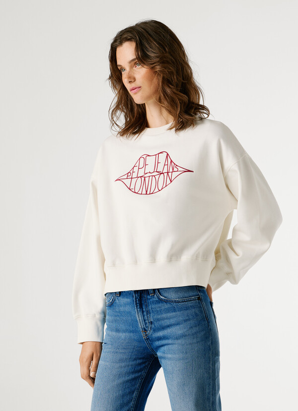CREW NECK LOGO SWEATSHIRT