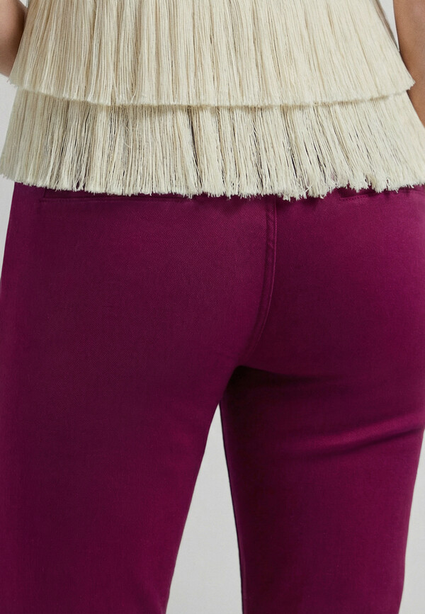 FLARE FIT STRETCH TROUSERS