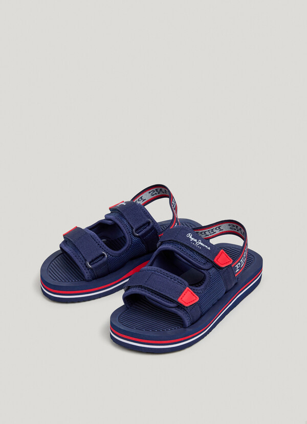 TREK SANDALS WITH VELCRO CLOSURE