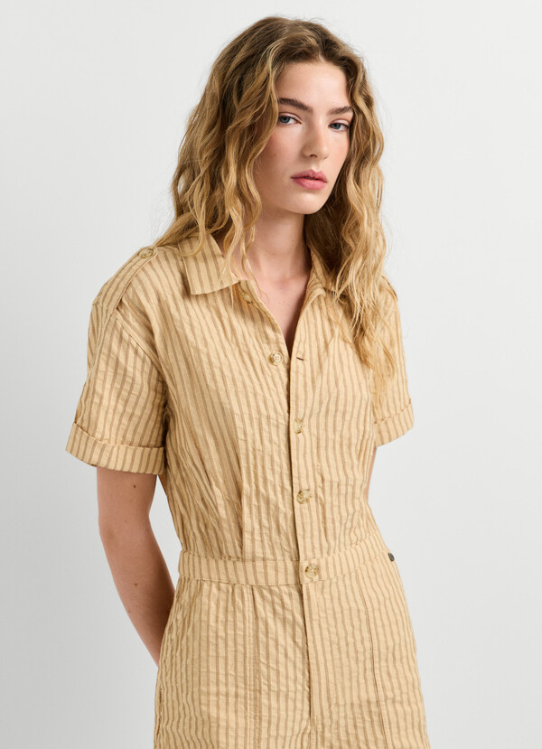 STRIPED MINI JUMPSUIT