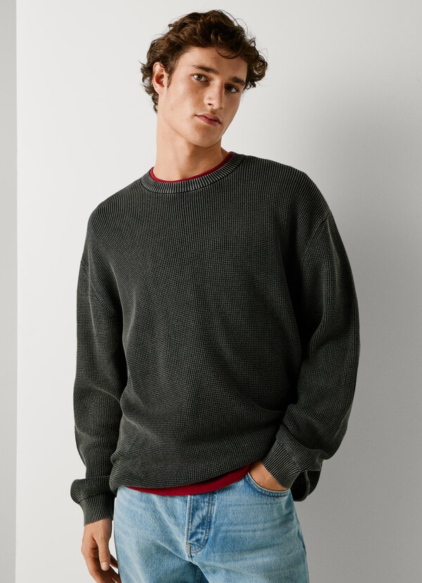 CREW NECK KNIT JUMPER