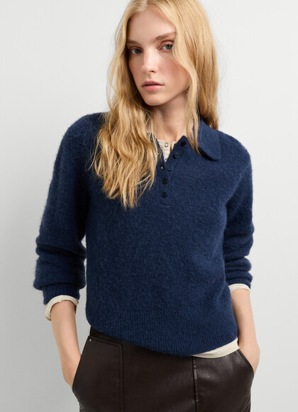 POLO COLLAR KNIT JUMPER